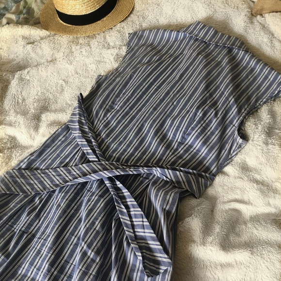 BCBG Sleeveless Striped Tie Dress - Picture 3 of 4